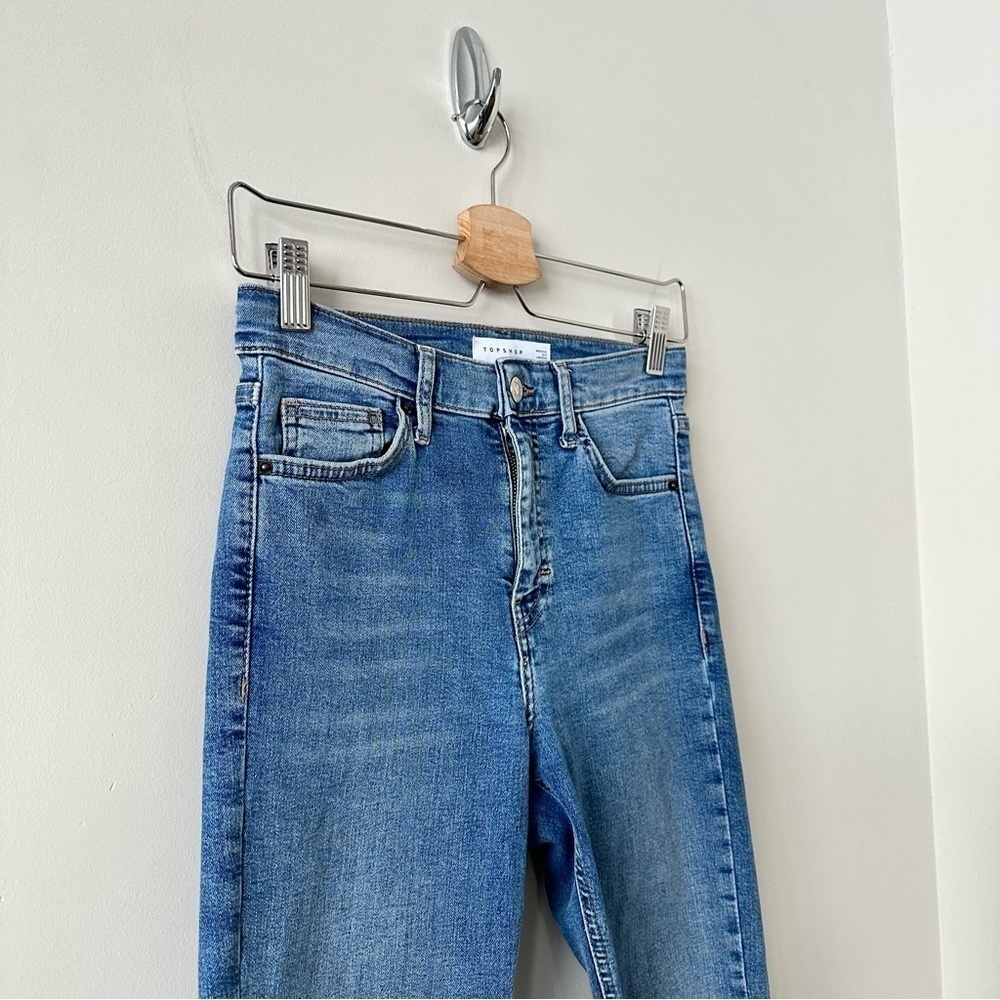 Topshop JAMIE JEANS IN MID BLUE - Picture 6 of 9